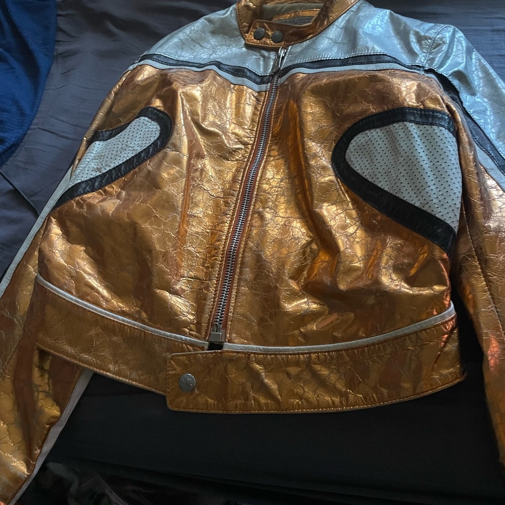Metallic Gold and Silver Women's Jacket